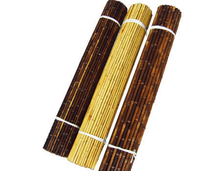 Bahan Bambu Alami Dicat Panel Pagar Bambu Rolled Bamboo Fence Privacy Garden Border 1