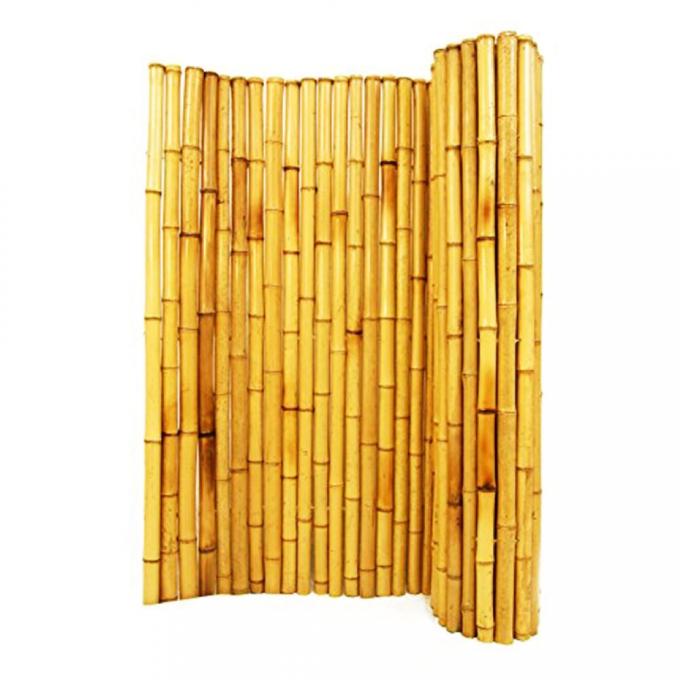 Bahan Bambu Alami Dicat Panel Pagar Bambu Rolled Bamboo Fence Privacy Garden Border 2
