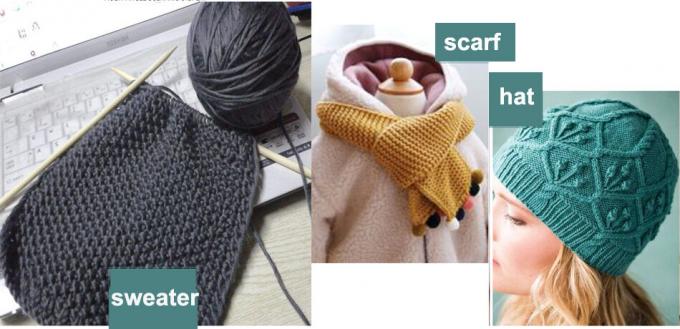 Set jarum merajut, jarum merajut bambu karbonisasi untuk DIY kreatif buatan tangan 2
