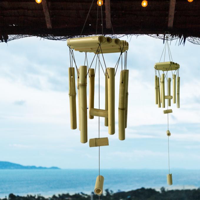 Bamboo Wind Chimes dengan Tone Deep Luar Biasa Untuk Taman Patio Rumah Atau Dekorasi Luar Ruangan 3