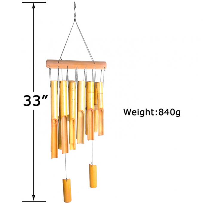 Bamboo Wind Chimes dengan Tone Deep Luar Biasa Untuk Taman Patio Rumah Atau Dekorasi Luar Ruangan 6