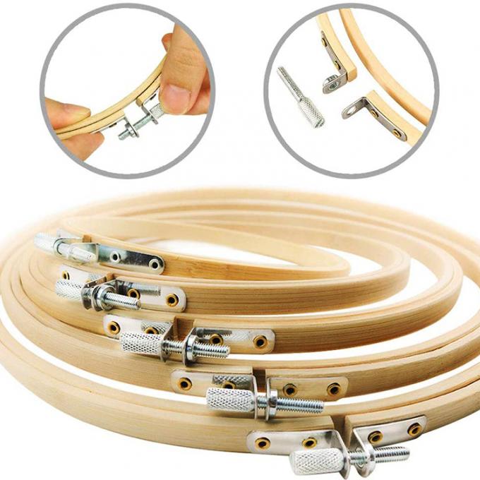 Rangka Sulaman Kerajinan Bambu Berkelanjutan Untuk Seni DIY 4