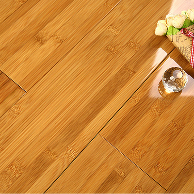 Lantai Laminasi Bambu Vertikal Lantai Padat Warna Berkarbonasi Dalam Ruangan