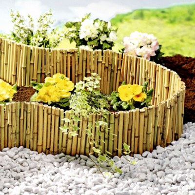Pagar Bambu Dekoratif 20x100cm Pagar Perbatasan Dekoratif Taman Kecil