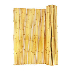 Dinding Layar Bambu 2x1.5m Dengan Panel Pagar Privasi Bingkai Untuk Dekorasi Taman