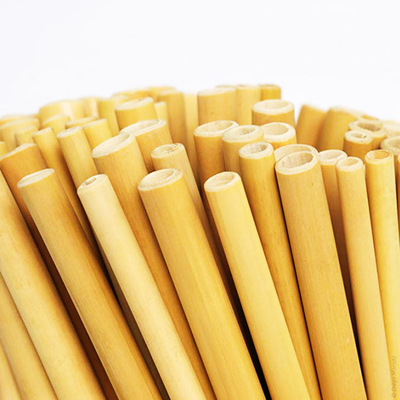 Bambu Alami Dapat Digunakan Kembali 19cm Sedotan Bambu Sekali Pakai Untuk Koktail Kopi