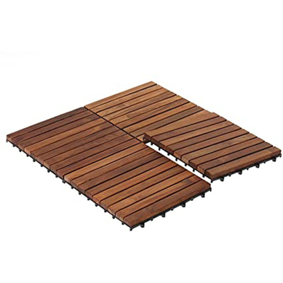 Sistem Klip Pengikat Tersembunyi Stainless Steel Lantai Bambu Luar Ruangan Horisontal