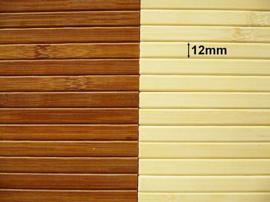 Water Proof Bamboo Paneling Woven Back 13mm Lebar Disesuaikan Panjang