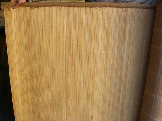 Moso Bambu Dekoratif 3D Wallpaper Panel Bambu Roll Dengan Pola Alami