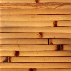 Moso Bambu Dekoratif 3D Wallpaper Panel Bambu Roll Dengan Pola Alami