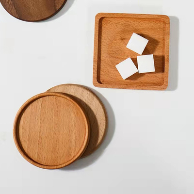 Bambu Kayu 9cm Square Drink Coaster Cangkir Kopi Kosong Gelas Minum