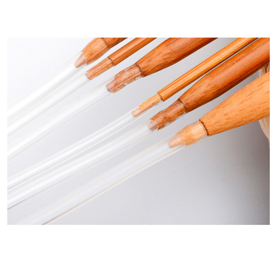 Tabung Transparan Bambu Jarum Rajut Melingkar Double Pointed Crochet Needles Kits