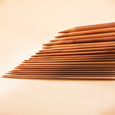 Jarum Rajut Berkarbonisasi Bahan Baku Bambu Single Point Bamboo Crochet Hook