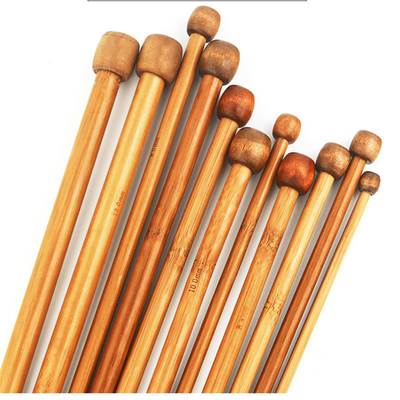 Jarum Rajut Berkarbonisasi Bahan Baku Bambu Single Point Bamboo Crochet Hook