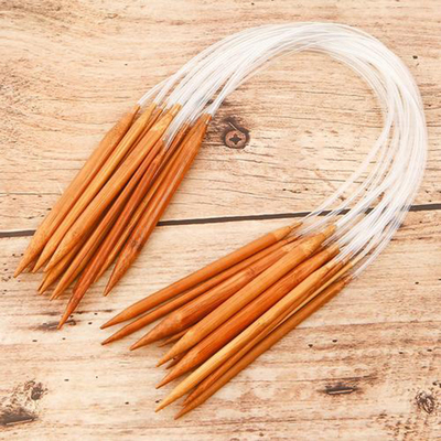 3.5mm Durable Handmade Kayu Crochet Hooks Jarum Rajut Bambu