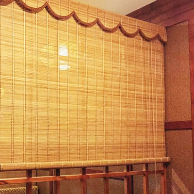 2m Alam Bambu Roller Blind Window Curtain Sun Proof Dekorasi Rumah