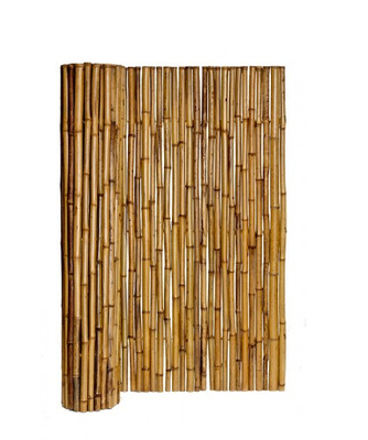 Dinding Layar Bambu 2x1.5m Dengan Panel Pagar Privasi Bingkai Untuk Dekorasi Taman