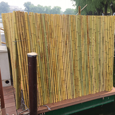 Rumah Gulungan Layar Bambu Pagar Taman Halaman Belakang Panel Bambu Dekoratif