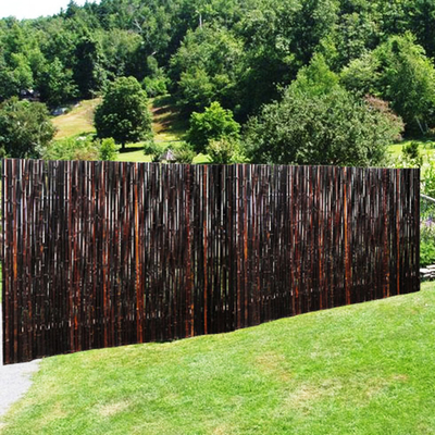 150x180cm Pagar Gulungan Bambu Teralis Balkon Halaman Belakang Pagar Bambu Hias