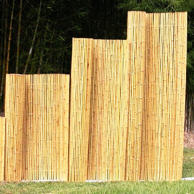 Home Garden Nursery Pagar Taman Tahan Lama Roller Bambu Panel Warna Alami