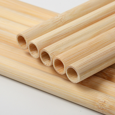 Bahan Baku Bambu Biodegradable Sedotan Serat Alami Organik Dapat Digunakan Kembali Sedotan Minum Bambu dengan Pembersih