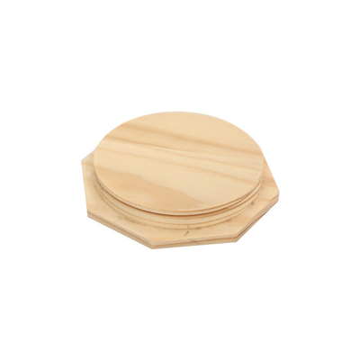 Stoples Penyimpanan Dapur Tutup Toples Bambu Bulat Persegi Dengan Cincin Silikon Kedap Udara