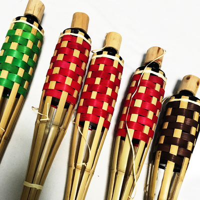 110cm Outdoor Natural Bamboo Torch Citronella Torch Untuk Penerangan Taman, Pesta Luau
