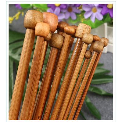 18 Ukuran Set Jarum Rajut Bambu Kait Rajutan Bambu Kaus Kaki Syal Tenun