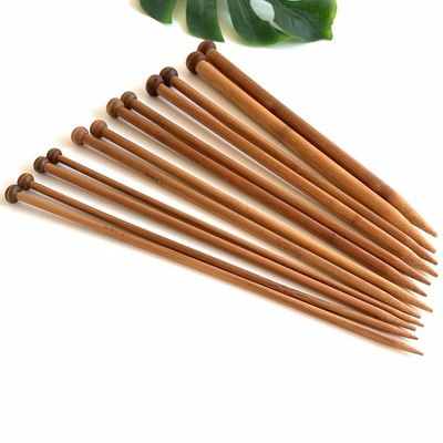 12Pcs Set Bambu Ringan Jarum Rajut Bundar Tunggal Menunjuk Merajut untuk Merajut Buatan Tangan DIY