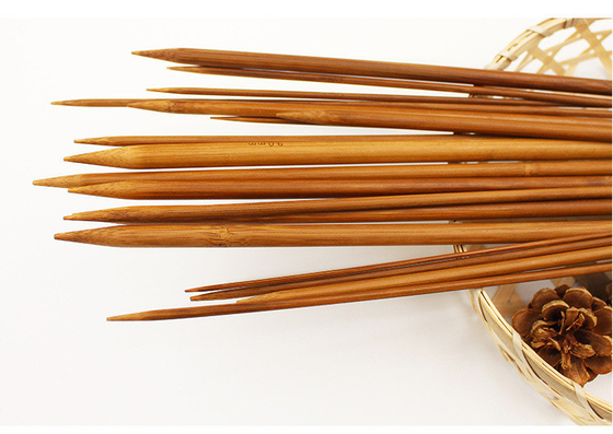 Jarum Rajut Runcing Bambu Berkarbonisasi Untuk Benang Buatan Tangan Kreatif DIY