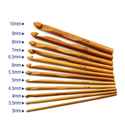 Sweater Knitting Circular Bamboo Handle Crochet Hooks Jarum Kerajinan Tenun Halus