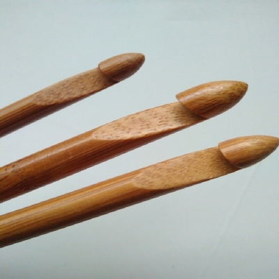 8 Buah 1mm hingga 2.75mm Kayu Bambu Crochet Hooks Set Jarum Rajut Buatan Tangan