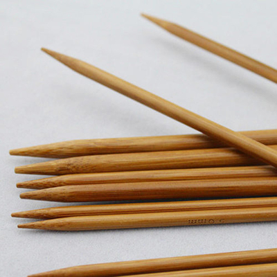 Jarum Rajut Melingkar Bambu Karbon Titik Ganda Untuk Sweater Kaus Kaki