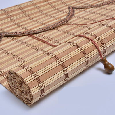 Indoor Outdoor Bambu Manual Pergola Roller Blinds Window Sun Blade Privacy Drape