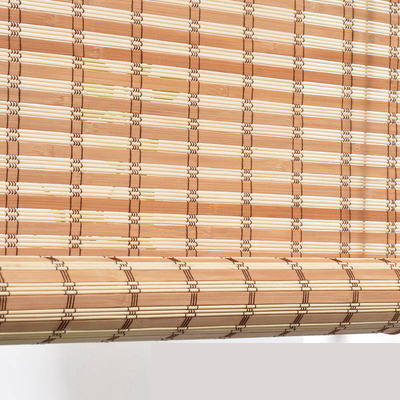 Indoor Outdoor Bambu Manual Pergola Roller Blinds Window Sun Blade Privacy Drape