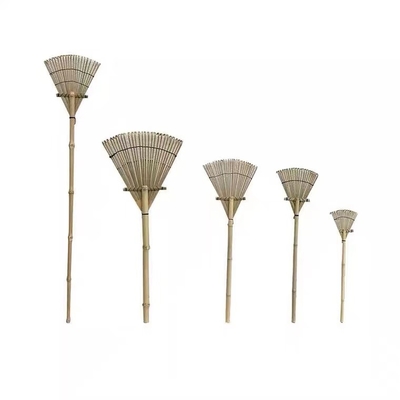 12 Tines 140cm Ringan Rake Bambu Gress Rake Garden Lawn Rake