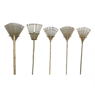 9 Tine 120cm Bamboo Rake Buatan Tangan Ramah Lingkungan Garden Rakes Garu