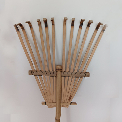 9 Tine 120cm Bamboo Rake Buatan Tangan Ramah Lingkungan Garden Rakes Garu