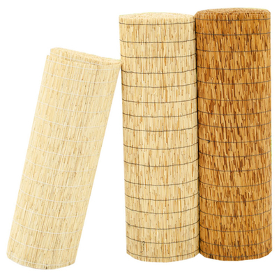 Panel Pagar Anyaman Alami Roller Pagar Willow Ringan Untuk Yards Privasi