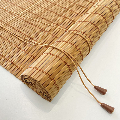 1.8m Nature Bamboo Roll Up Shade Untuk Windows Colorful Roman Tirai Penyaringan Cahaya