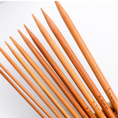 Jarum Alat Jahit Kepala Tunggal Bambu Pegangan Crochet Hook Carbonized Knitting