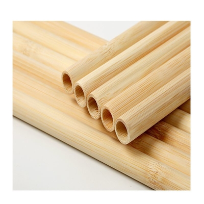 Bahan Baku Bambu Alami Jerami Serat Organik Dengan Pembersih 19cm