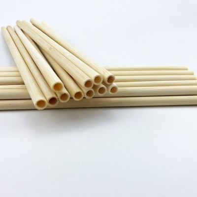 Sedotan Minum Bambu Alami yang Dapat Digunakan Kembali Dengan Label Laser Log Biodegradable yang Disesuaikan