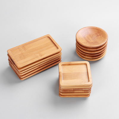 9cm Di Dalam Ruangan Nampan Tanaman Bambu Anti Gores Tikar Meja Untuk Pot Tanaman Succulent