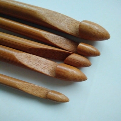 Kait Crochet Bambu Kayu Ergonomis Set 8 Buah Untuk Pemula
