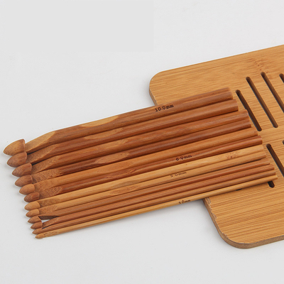 Kait Crochet Bambu Kayu Ergonomis Set 8 Buah Untuk Pemula