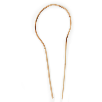 100% Bahan Baku Taruhan Bambu 6m Bentuk U Hoops Teralis Dukungan Bunga Buatan Tangan
