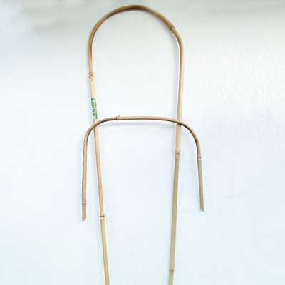 100% Bahan Baku Taruhan Bambu 6m Bentuk U Hoops Teralis Dukungan Bunga Buatan Tangan