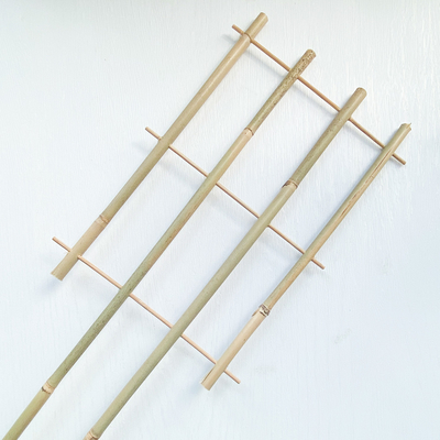 100% Bahan Baku Taruhan Bambu 6m Bentuk U Hoops Teralis Dukungan Bunga Buatan Tangan