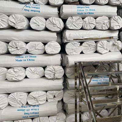 Bahan Baku Bambu Alami yang Disesuaikan Taruhan Bambu 40cm 60cm 90cm Panjang 6mm Diameter